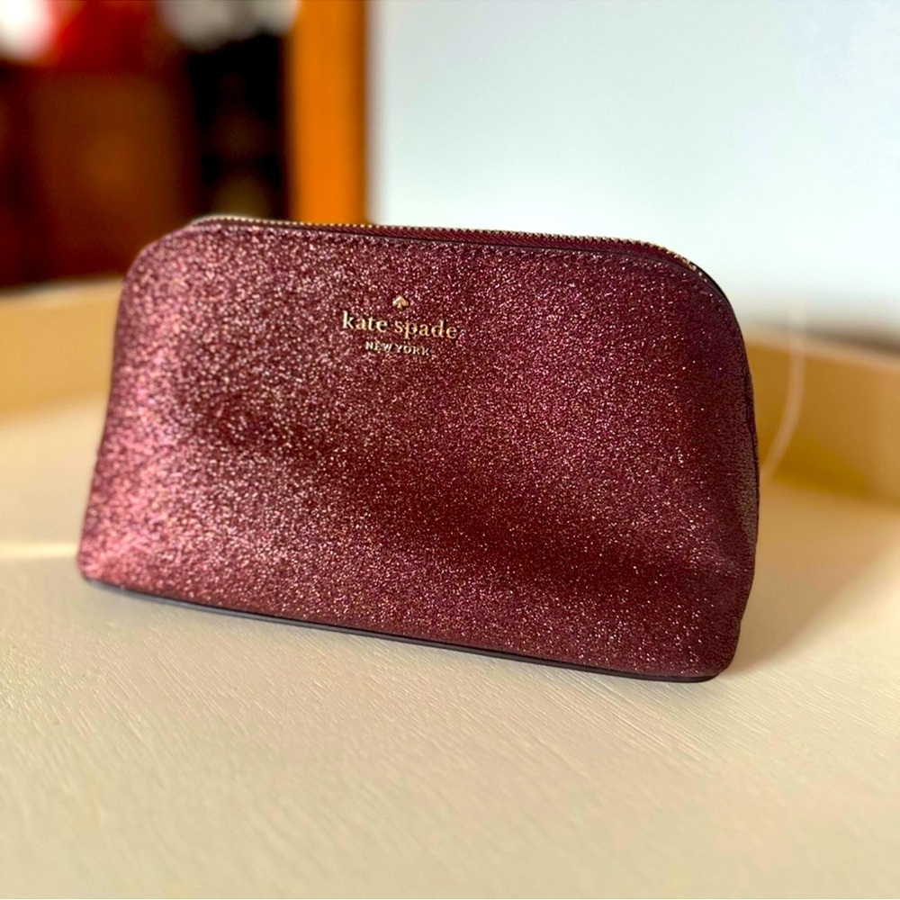 ✨Kate Spade ♠️ Glitter Cosmetic Bag✨